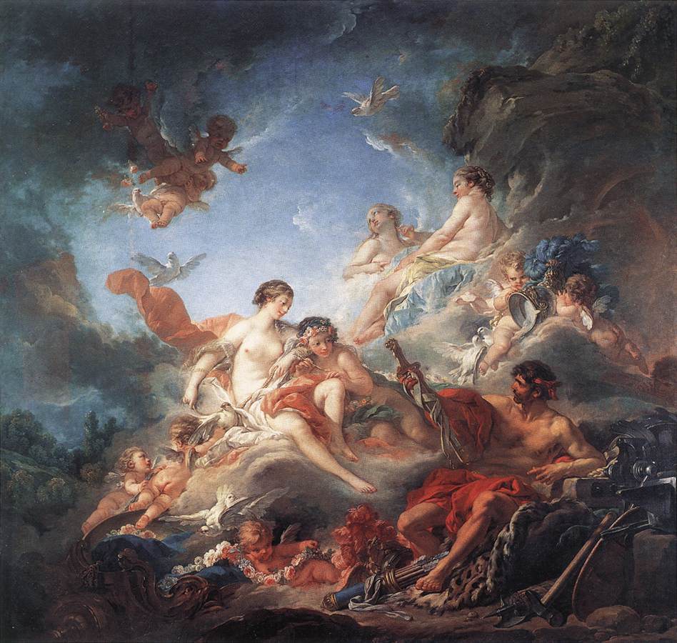 «Вулкан вручает Венере доспехи Энея», Франсуа Буше